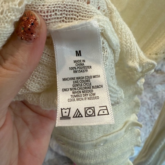 Aeropostale Women's Ivory Cardigan medium - Picture 5 of 5